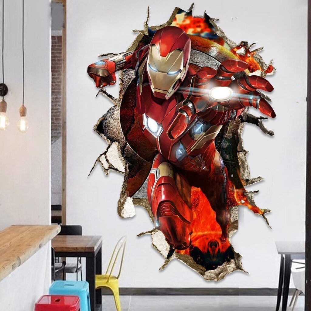 3D Avengers Wall Stickers Marvel Wall Stickers Creation Homes Ghana